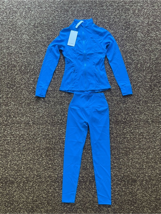 lululemon athletica Pants - Light blue Lululemon define jacket leggings set